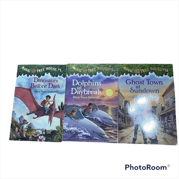 Magic Tree House Book Lot #1 9 10 Dolphins Kids Children’s Book Bundle - Picture 1 of 3